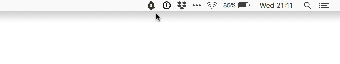 Dragging a menu bar icon on macOS
