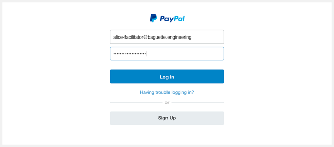PayPal merchant dashboard login