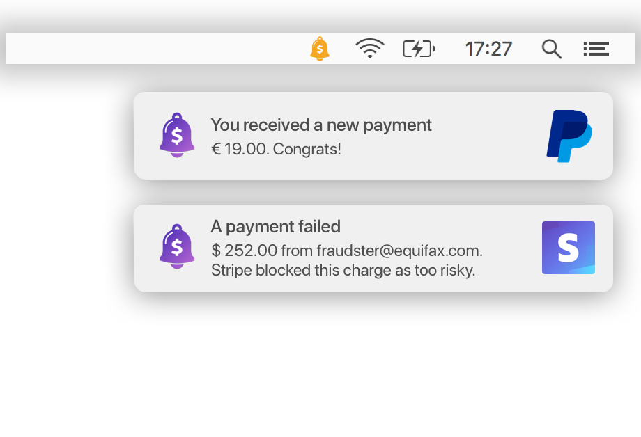 PayPal Payment Notification App CashNotify
